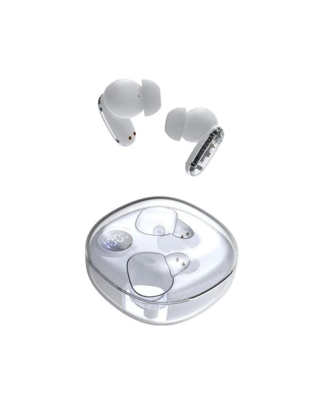 Auriculares Bluetooth Mars Gaming MHIB2 con estuche de carga/ Autonomía 7h/ Blancos