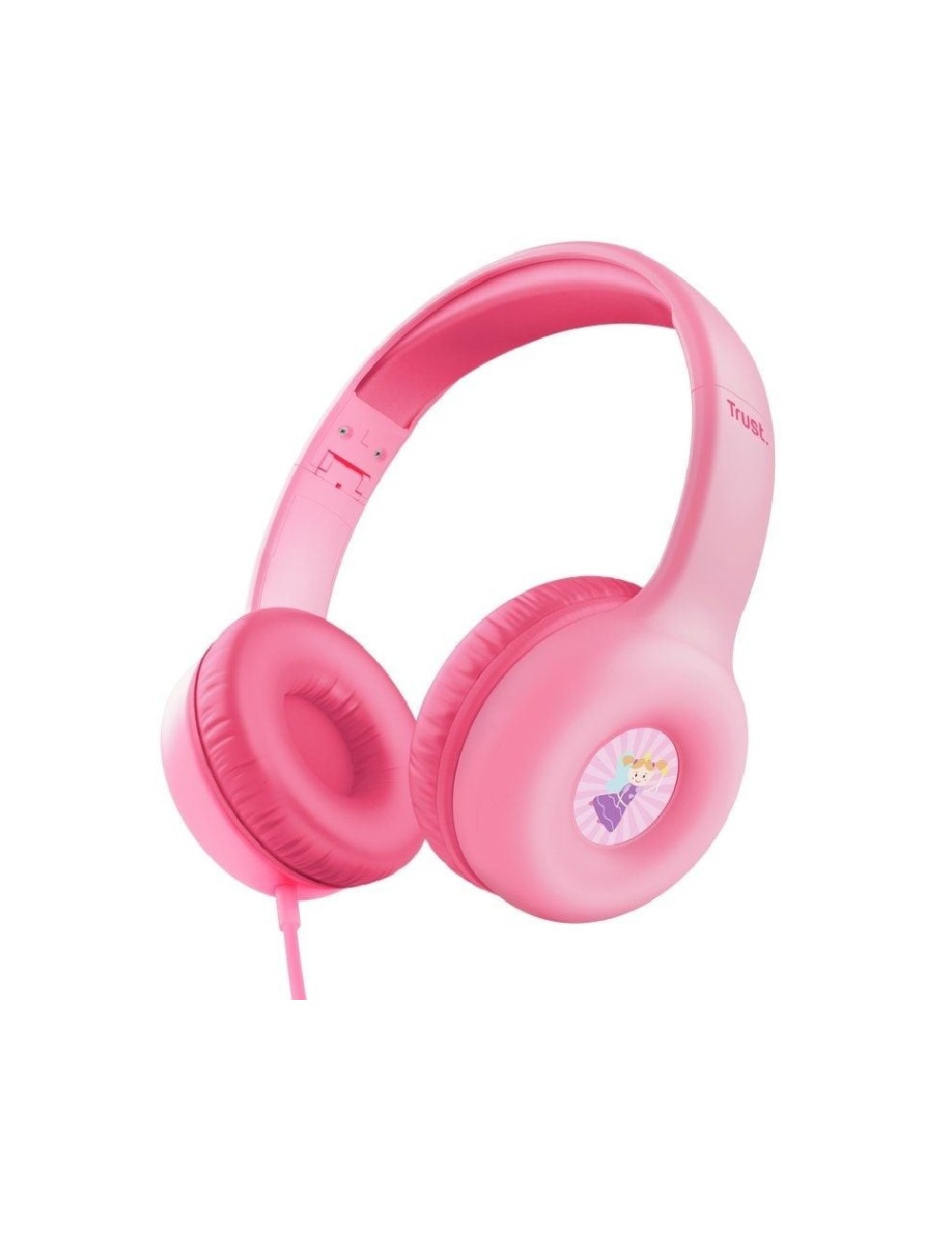 Auriculares Infantiles Trust Nouna Kids/ con Micrófono/ Rosas