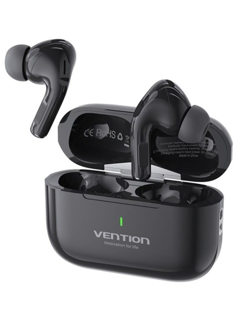 Auriculares Bluetooth Vention Echo Lite E11 con estuche de carga/ Autonomía 6h/ Negros