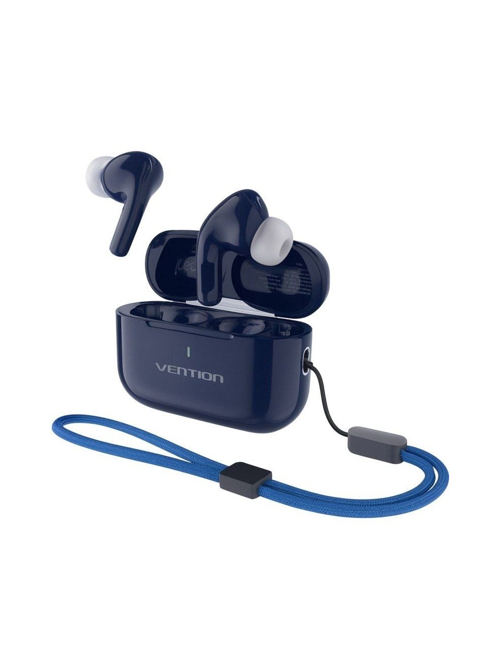 Auriculares Bluetooth Vention Echo Lite E11 Plus con estuche de carga/ Autonomía 6h/ Azules