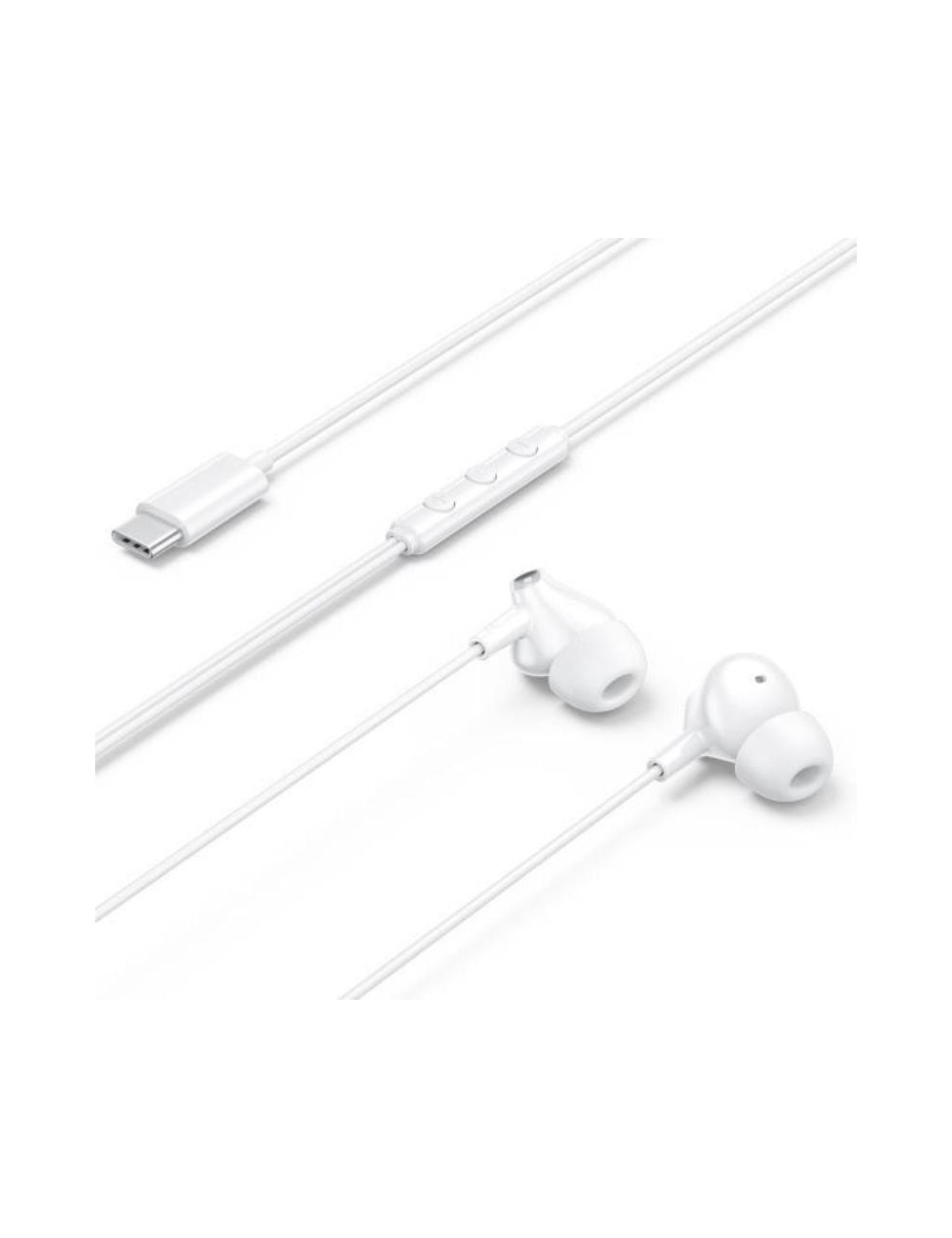 Auriculares Intrauditivos Vention Echo Lite USB-C In-Ear/ con Micrófono/ USB Tipo-C/ Blancos