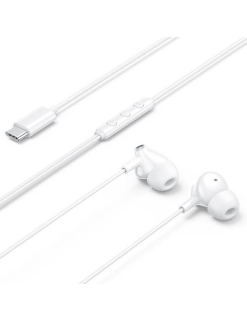 Auriculares Intrauditivos Vention Echo Lite USB-C In-Ear/ con Micrófono/ USB Tipo-C/ Blancos