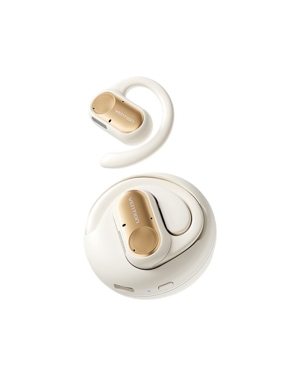 Auriculares Deportivos Bluetooth Vention Open Ear OpenBeat O11 NBPN0 con estuche de carga/ Beige