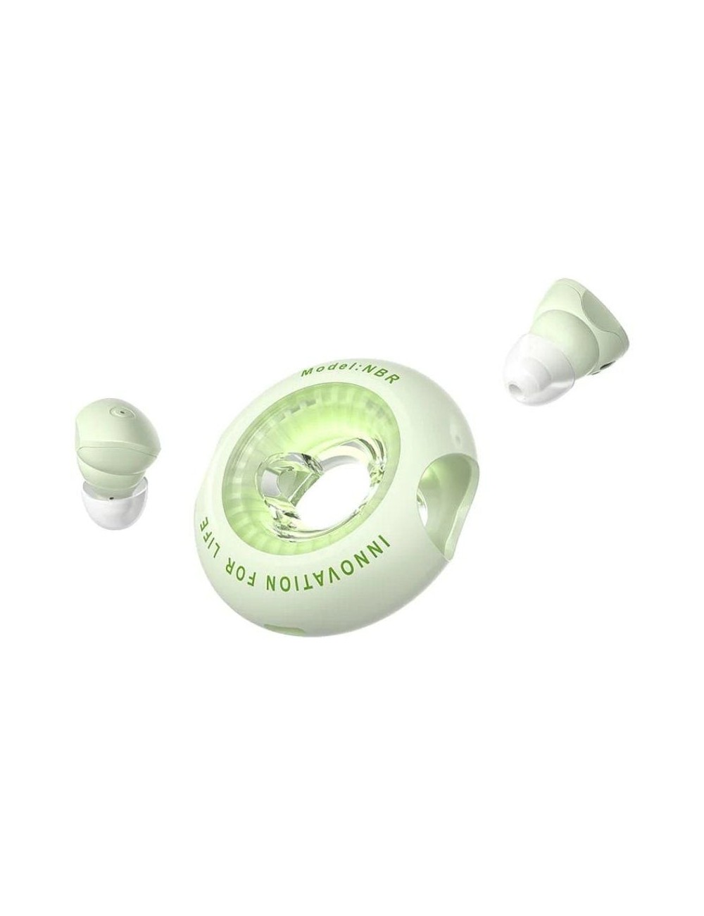 Auriculares Bluetooth Vention NBRG0 con estuche de carga/ Autonomía 6h/ Verdes