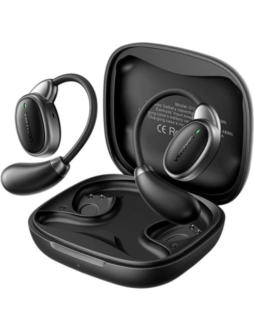 Auriculares Bluetooth Vention Open Ear 013 con estuche de carga/ Autonomía 8h/ Negros