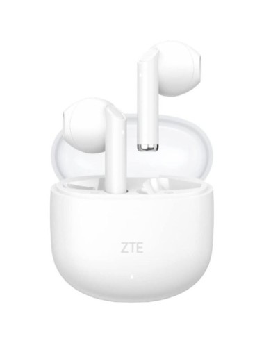 Auriculares Bluetooth ZTE Buds 2 con estuche de carga/ Autonomía 5h/ Blancos