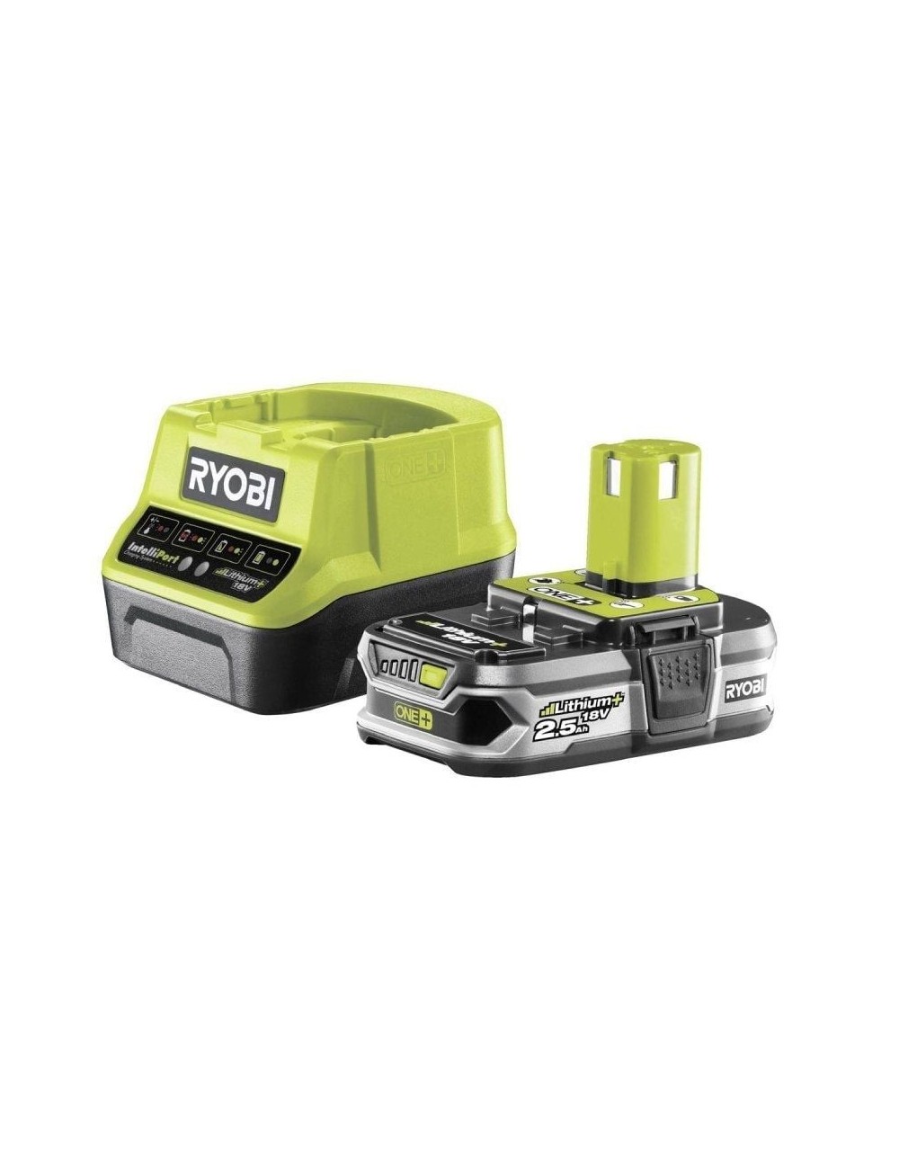 Cargador + Batería de litio Ryobi ONE+ RC18120-125/ 18V 2,0Ah