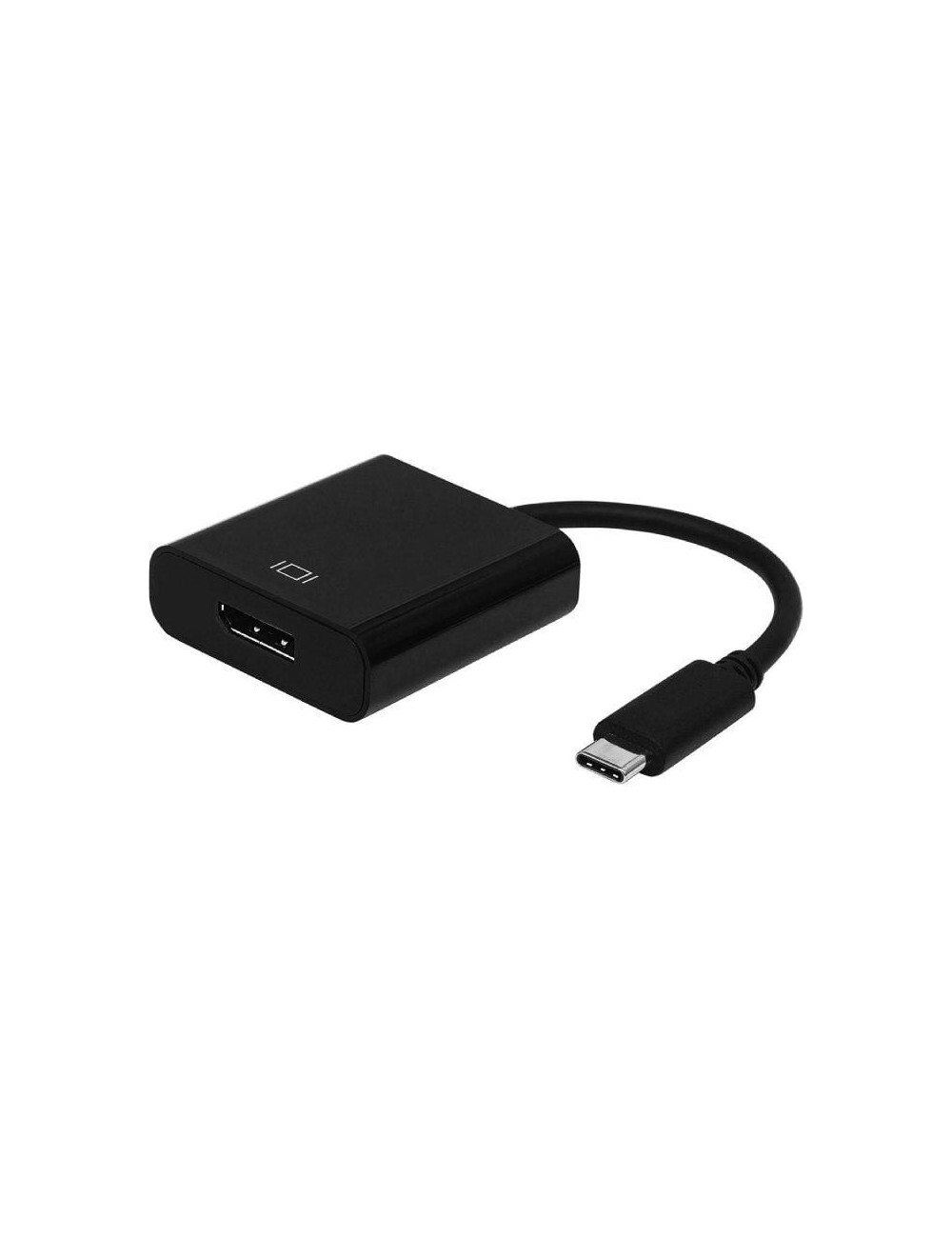 Conversor Aisens A109-0345/ USB Tipo-C Macho - DisplayPort Hembra/ 15cm/ Negro