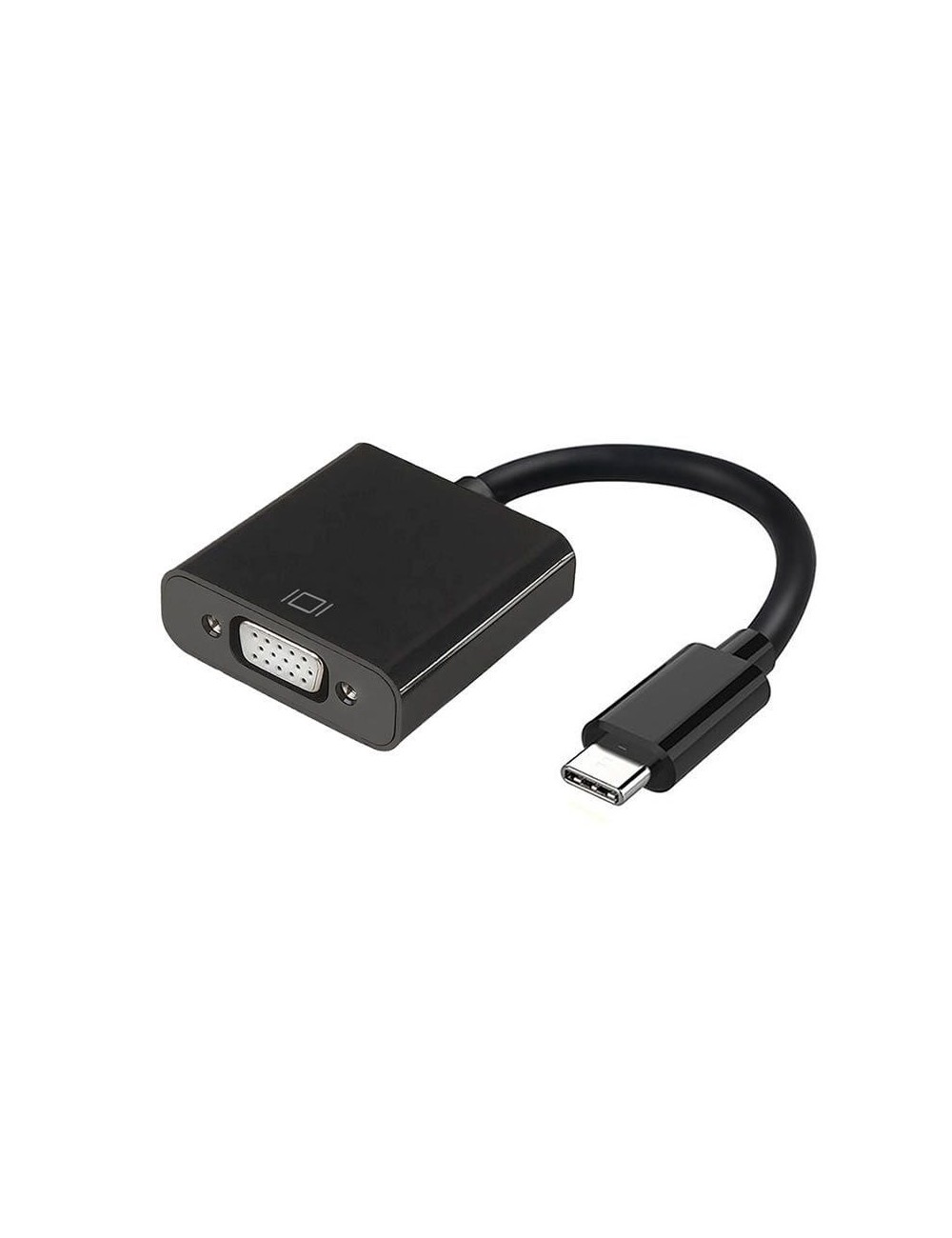 Conversor USB Tipo-C Aisens A109-0347/ USB Tipo-C - VGA Hembra/ 15cm/ Negro