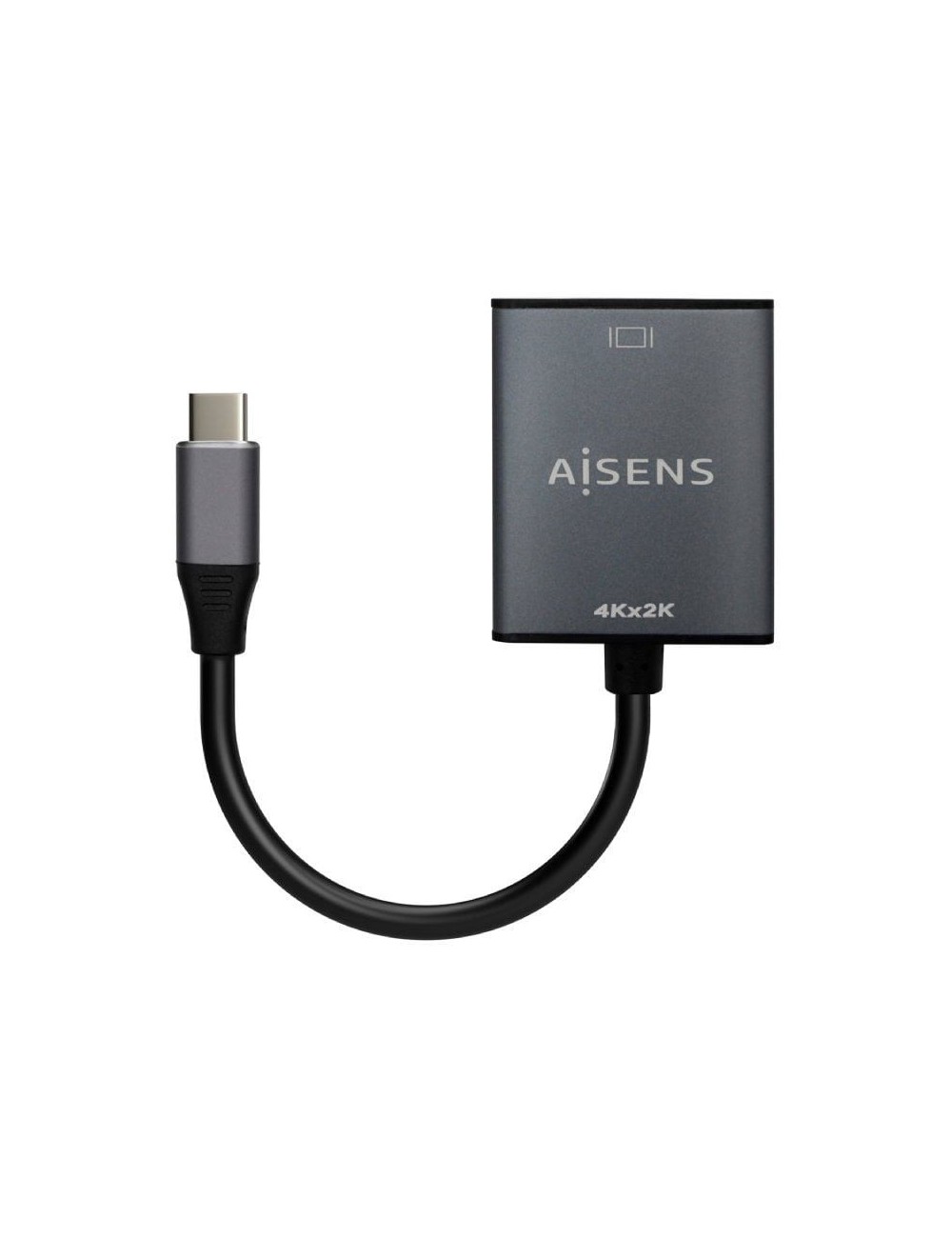Conversor HDMI 4K 30Hz Aisens A109-0685/ HDMI Hembra - USB Tipo-C Macho/ 15cm/ Gris