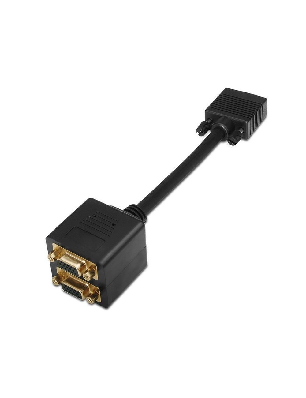 Duplicador SVGA Aisens A113-0080/ VGA Macho - 2x VGA Hembra