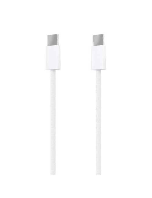 Cable USB 2.0 Tipo-C Aisens A107-0855/ USB Tipo-C Macho - USB Macho/ Hasta 60W/ 480Mbps/ 1m/ Blanco