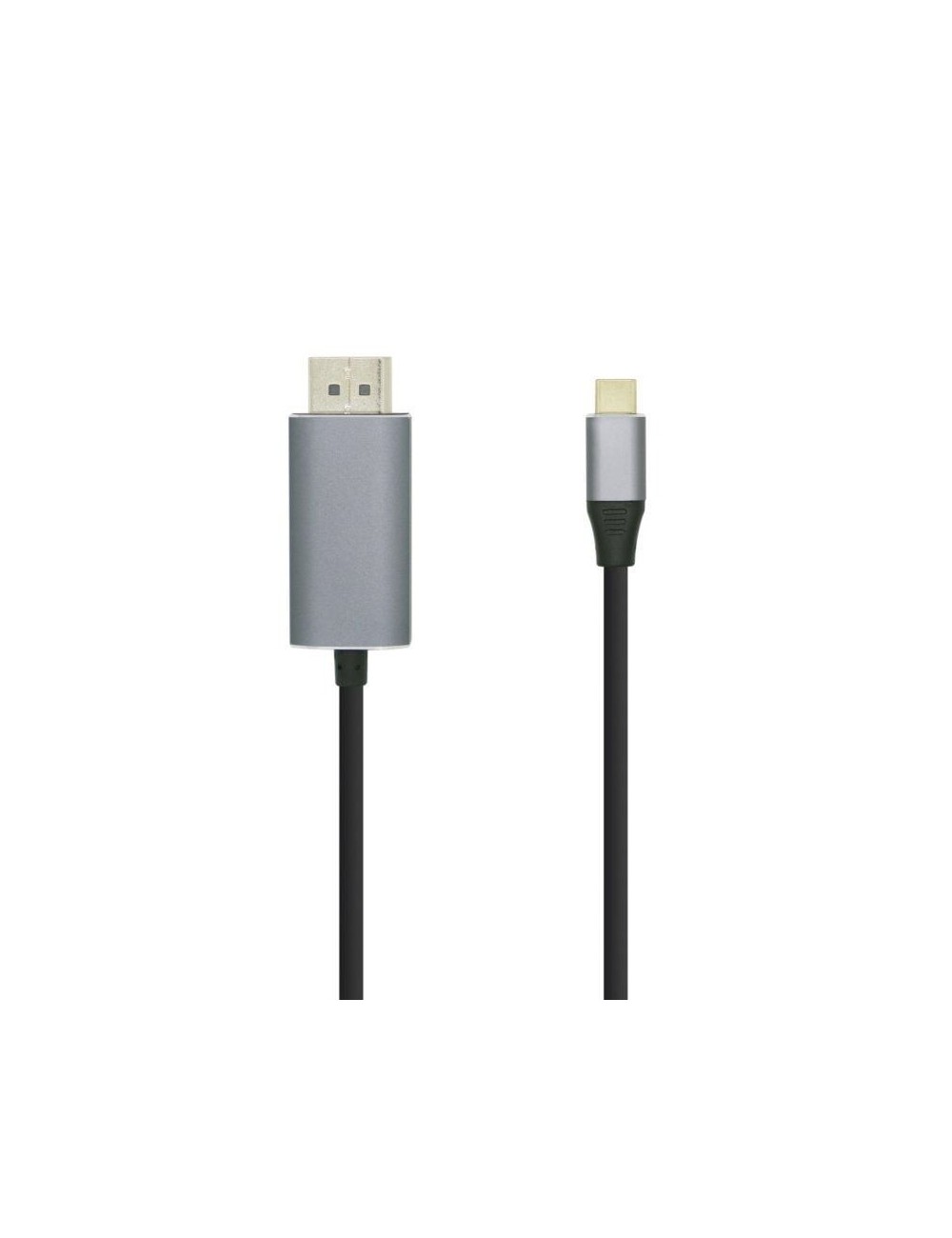 Cable DisplayPort Aisens A109-0395/ USB Tipo-C Macho - DisplayPort Macho/ Hasta 27W/ 1250Mbps/ 1.8m/ Negro