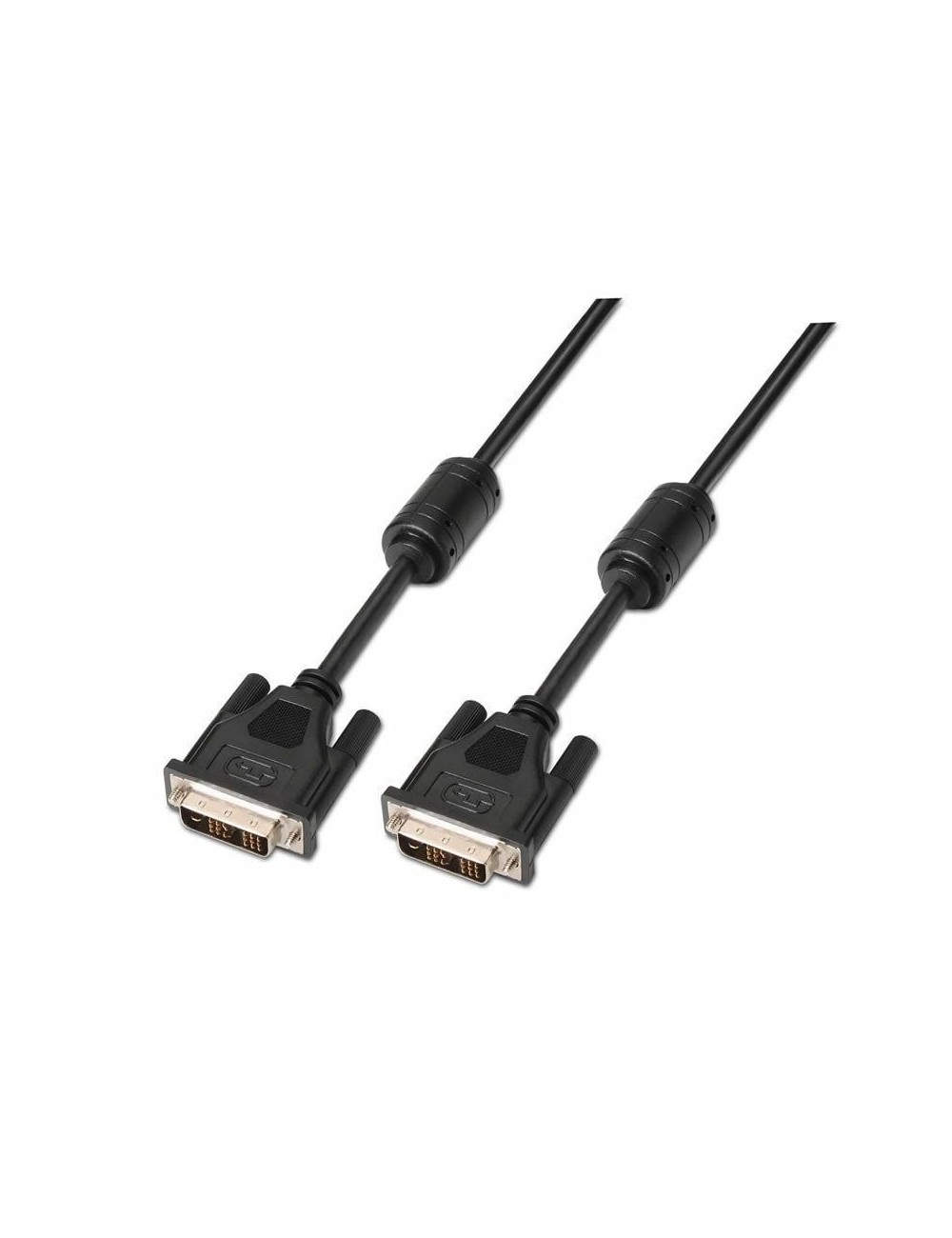 Cable DVI Aisens A117-0086/ DVI-D Macho - DVI-D Macho/ Hasta 3W/ 10Mbps/ 1.8m/ Negro