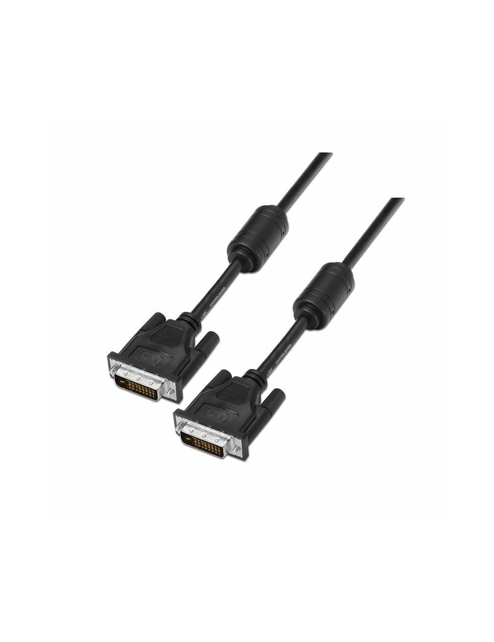 Cable DVI Aisens A117-0089/ DVI-D Macho - DVI-D Macho/ Hasta 3W/ 10Mbps/ 1.8m/ Negro