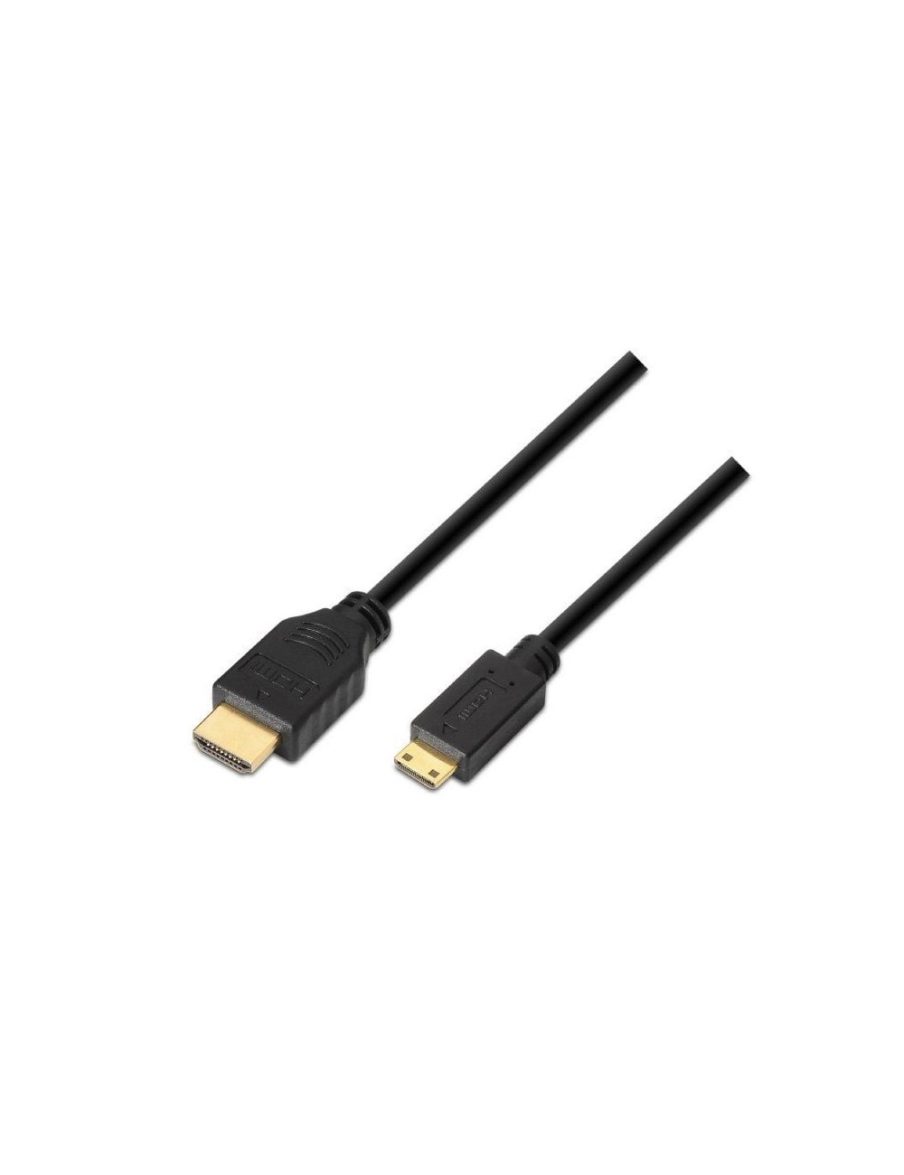 Cable HDMI Aisens A119-0115/ HDMI Macho - Mini HDMI Macho/ Hasta 10W/ 720Mbps/ 3m/ Negro