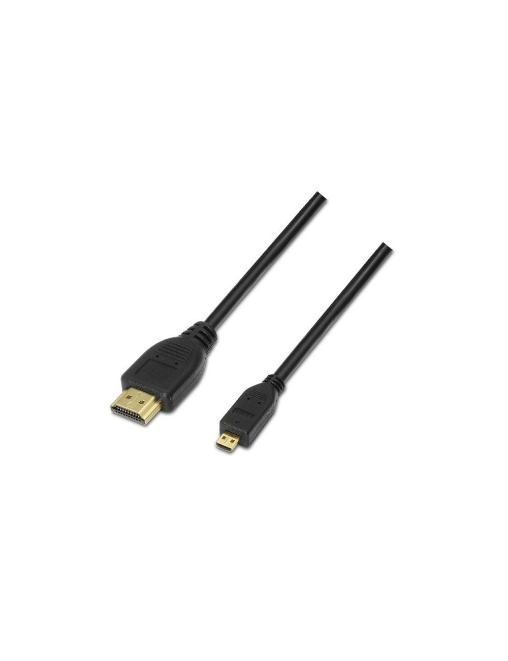 Cable Micro HDMI Aisens A119-0117/ HDMI Macho - Micro HDMI Macho/ Hasta 10W/ 720Mbps/ 1.8m/ Negro