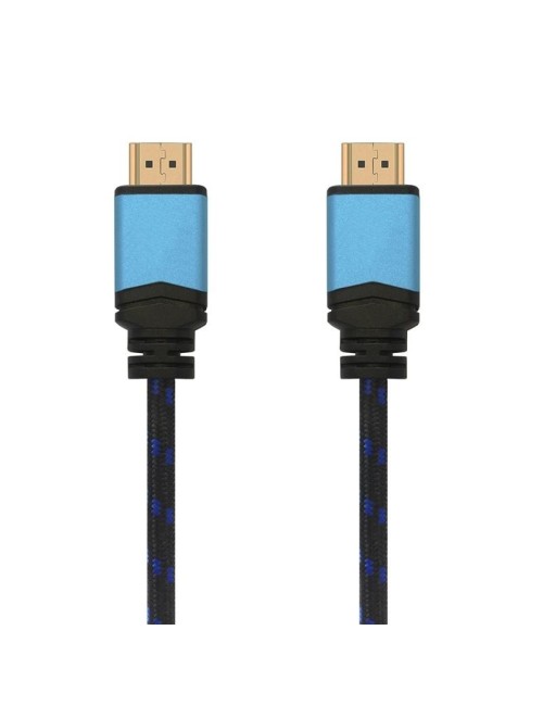 Cable HDMI 2.0 4K Aisens A120-0357/ HDMI Macho - HDMI Macho/ 2m/ Negro/ Azul