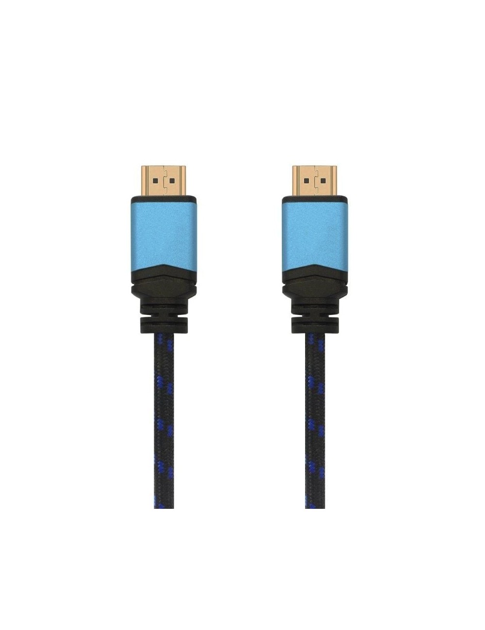 Cable HDMI 2.0 4K Aisens A120-0360/ HDMI Macho - HDMI Macho/ 10m/ Negro y Azul