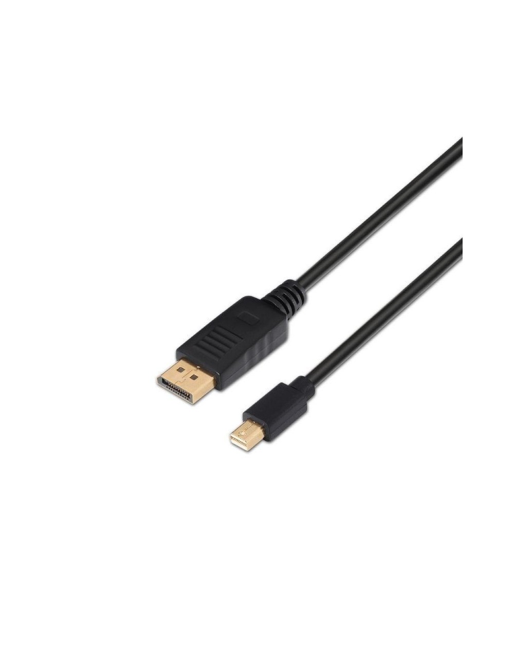 Cable Conversor Aisens A124-0132/ DisplayPort Macho - Mini DisplayPort Macho/ Hasta 5W/ 2300Mbps/ 3m/ Negro