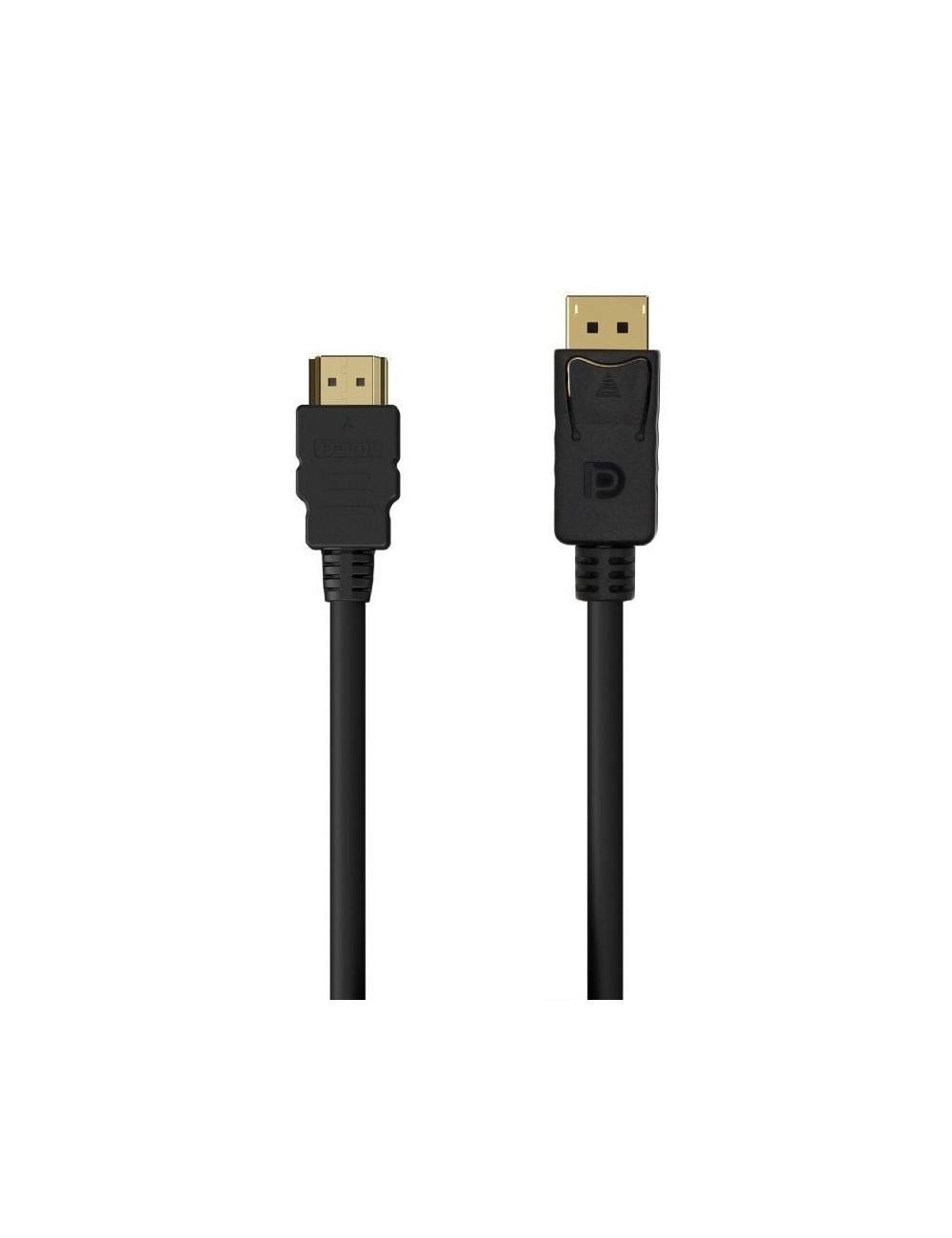 Cable Conversor Aisens A125-0550/ Displayport Macho - HDMI Macho/ Hasta 5W/ 2300Mbps/ 50cm/ Negro