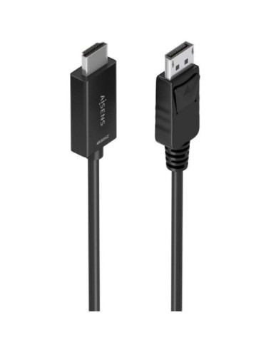 Cable Conversor Aisens A125-0896/ DisplayPort Macho - HDMI 4K Macho/ 5m/ Negro
