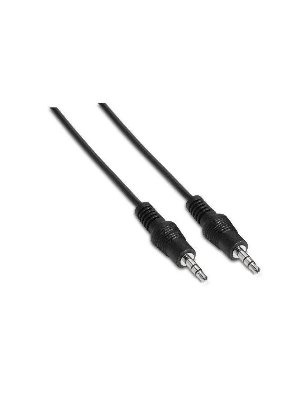 Cable Estéreo Aisens A128-0142/ Jack 3.5 Macho - Jack 3.5 Macho/ Hasta 0.1W/ 1.5m/ Negro