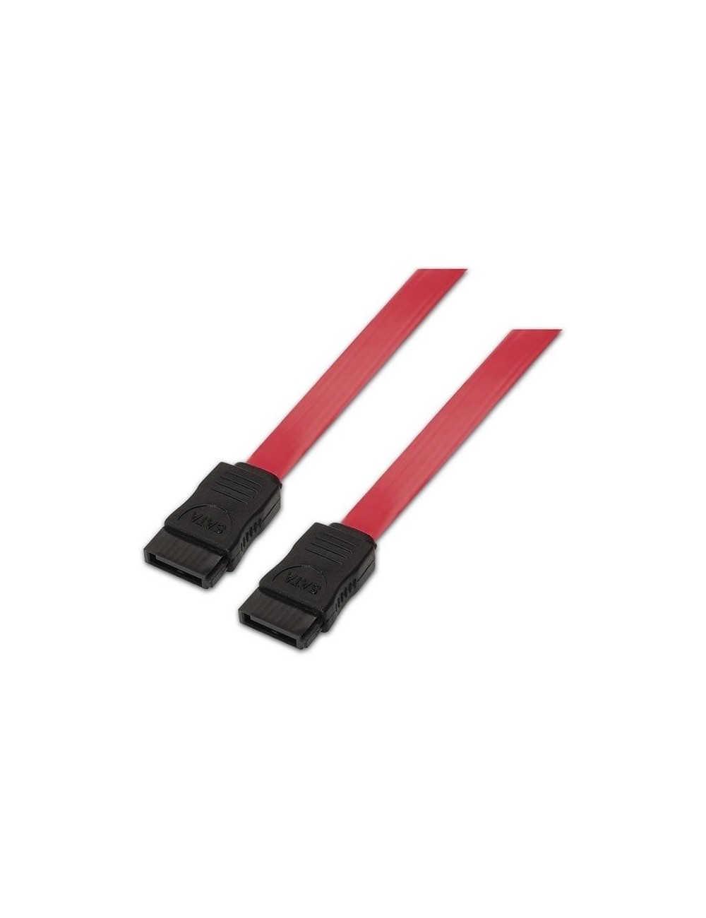 Cable SATA Aisens A130-0153/ SATA Hembra - SATA Hembra/ Hasta 0.1W/ 768Mbps/ 50cm/ Rojo