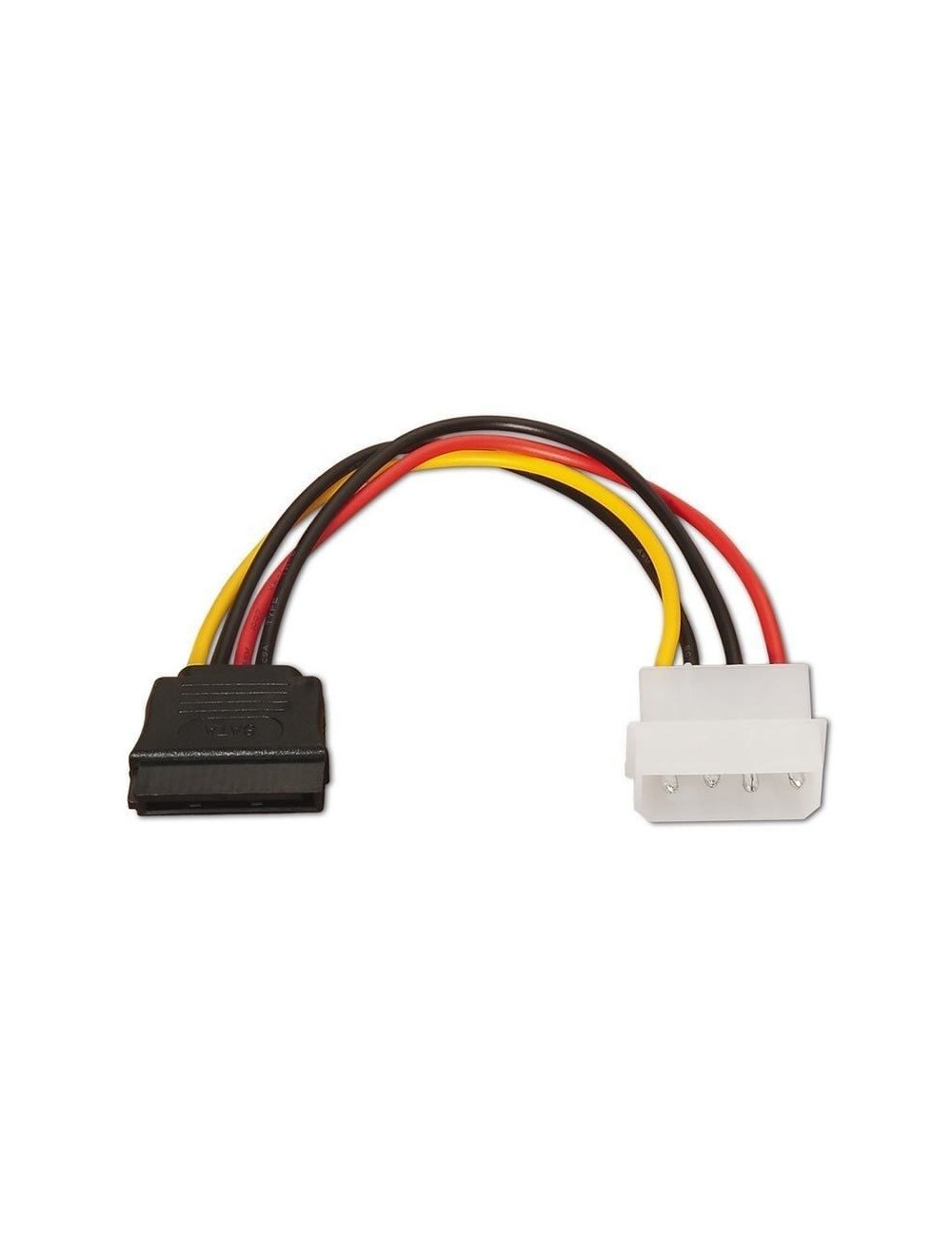 Cable Alimentación SATA Aisens A131-0158/ Molex 4 PIN Macho - SATA Hembra/ Hasta 54W/ 16cm