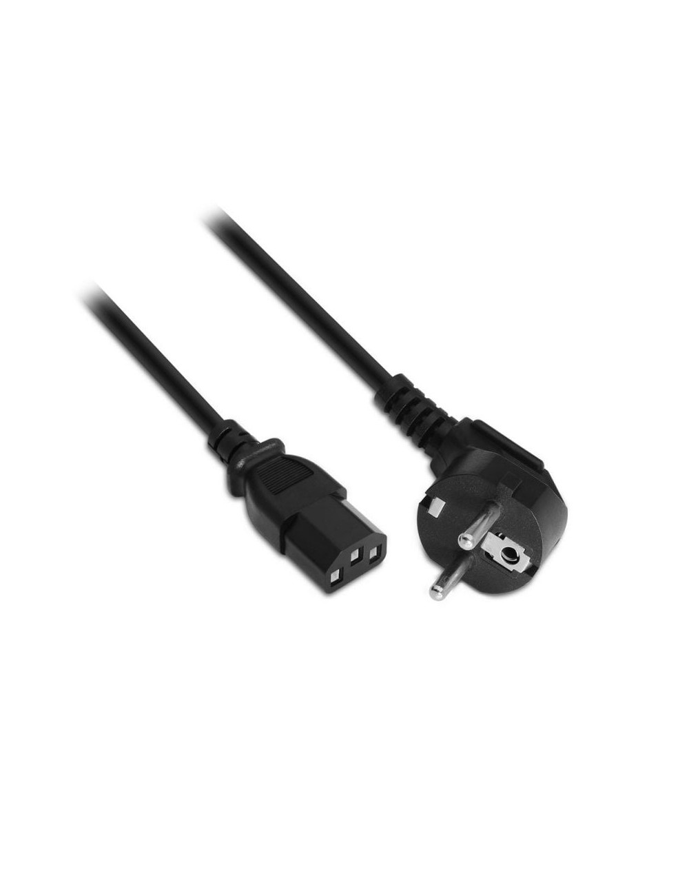 Cable Alimentación Aisens A132-0167/ CEE(7-7) Macho - C13 Hembra/ Hasta 1500W/ 1.5m/ Negro