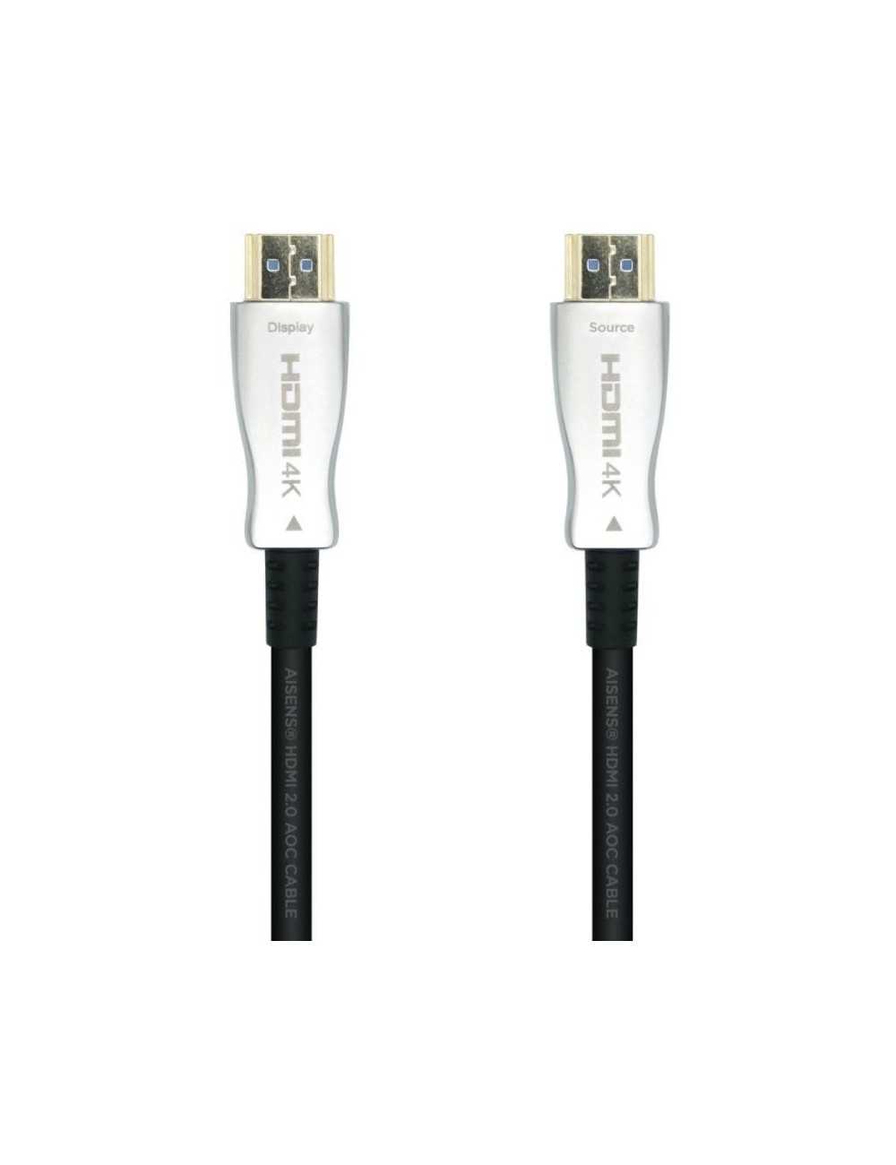Cable HDMI 2.0 AOC 4K Aisens A148-0379/ HDMI Macho - HDMI Macho/ 30m/ Negro