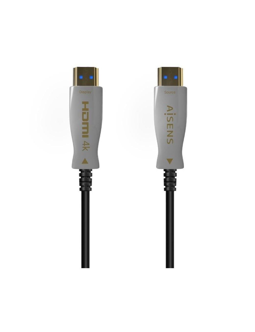 Cable HDMI 2.0 AOC 4K Aisens A148-0698/ HDMI Macho - HDMI Macho/ 100m/ Negro