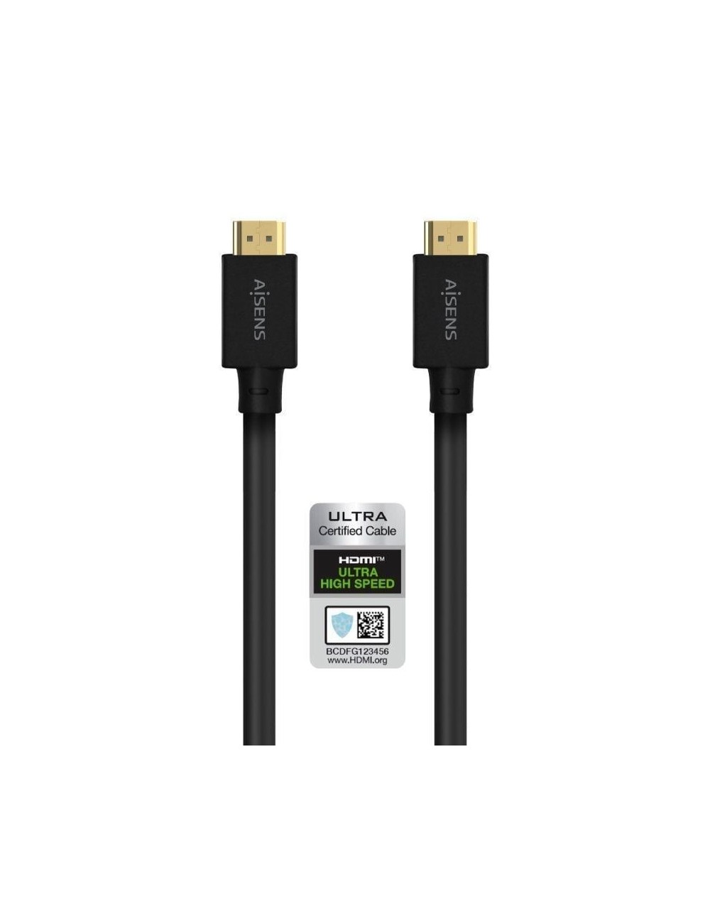 Cable HDMI 2.1 8K Aisens A150-0680/ HDMI Macho - HDMI Macho/ 5m/ Certificado/ Negro