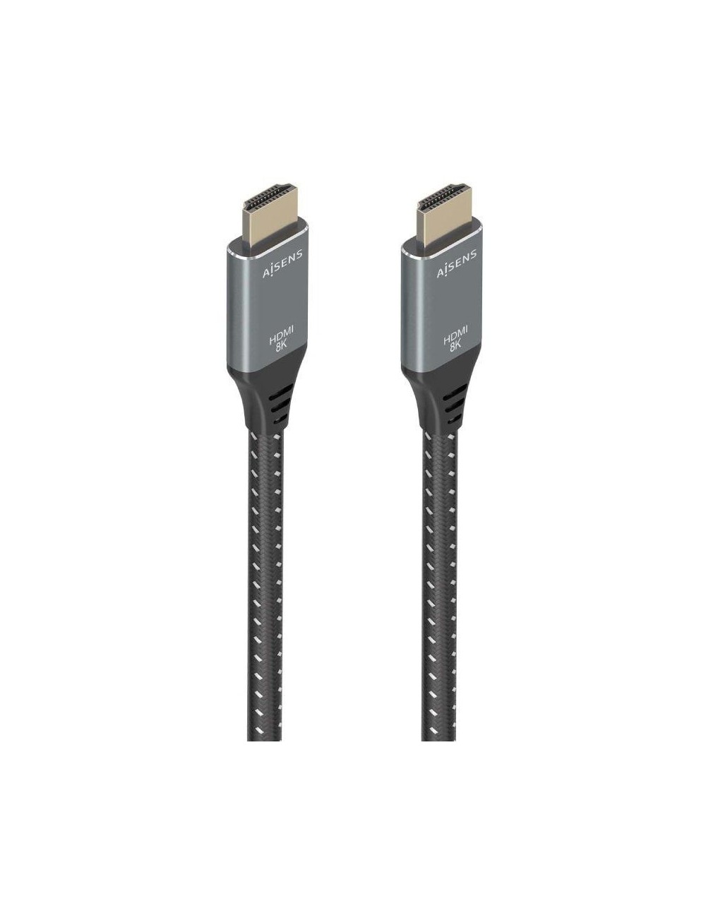 Cable HDMI 2.1 8K Aisens A150-0877/ HDMI Macho - HDMI Macho/ 7m/ Gris y Negro