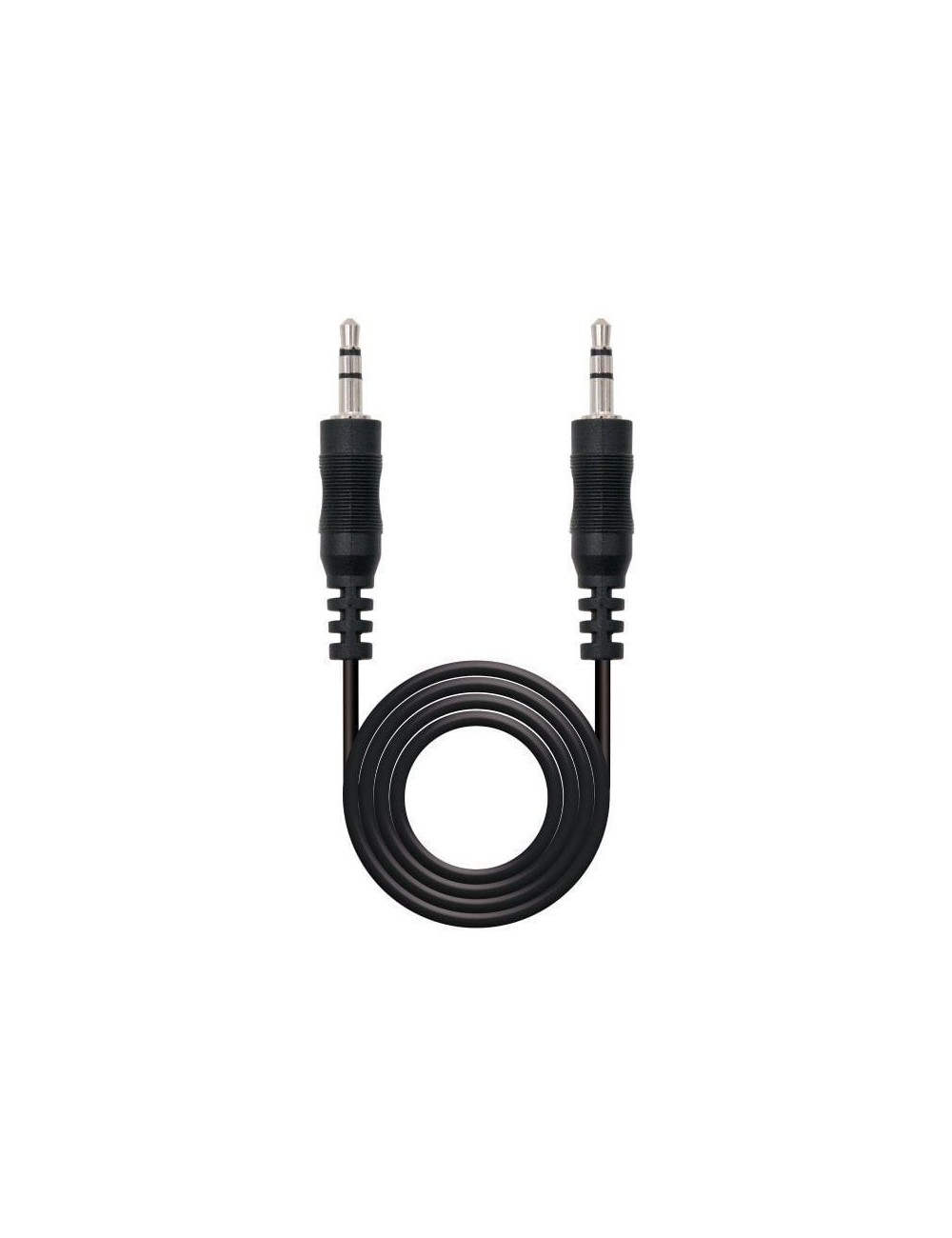 Cable Estéreo Nanocable 10.24.0105/ Jack 3.5 Macho - Jack 3.5 Macho/ 5m/ Negro