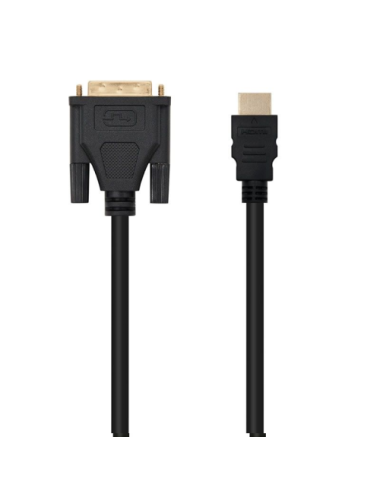 Cable HDMI Nanocable 10.15.0502/ DVI Macho - HDMI Macho/ 1.8m/ Negro