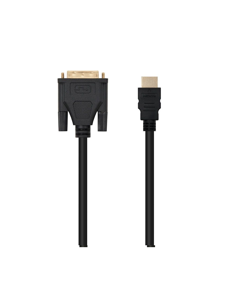 Cable HDMI Nanocable 10.15.0502/ DVI Macho - HDMI Macho/ 1.8m/ Negro