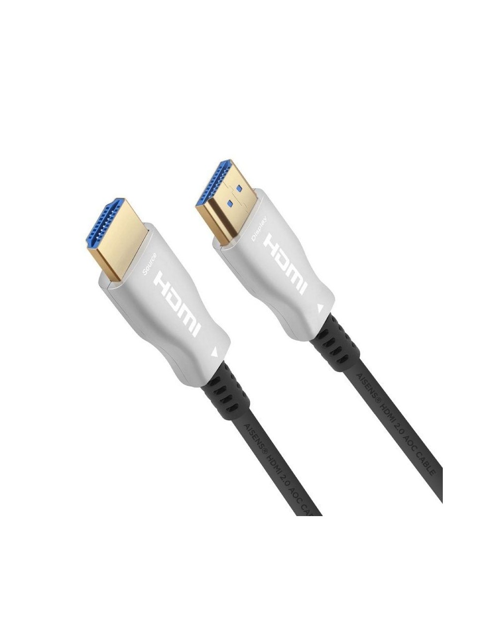 Cable HDMI 2.0 AOC 4K Aisens A148-0378/ HDMI Macho - HDMI Macho/ 20m/ Negro