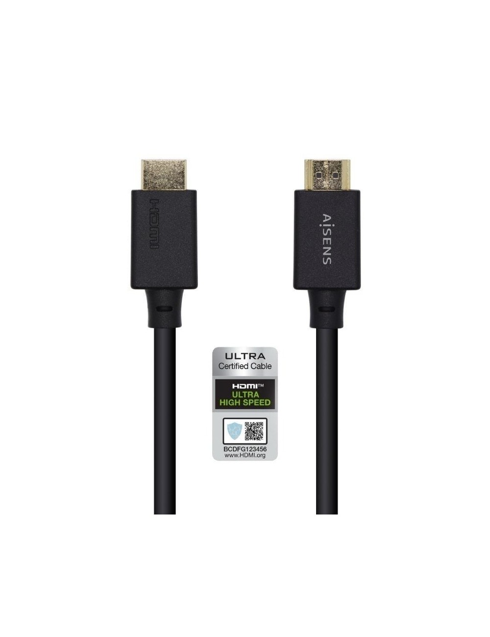 Cable HDMI 2.1 8K Aisens A150-0422/ HDMI Macho - HDMI Macho/ 1.5m/ Certificado/ Negro