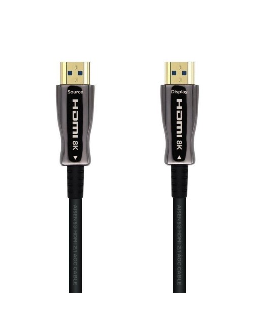 Cable HDMI 2.1 AOC 8K Aisens A153-0517/ HDMI Macho - HDMI Macho/ 20m/ Negro