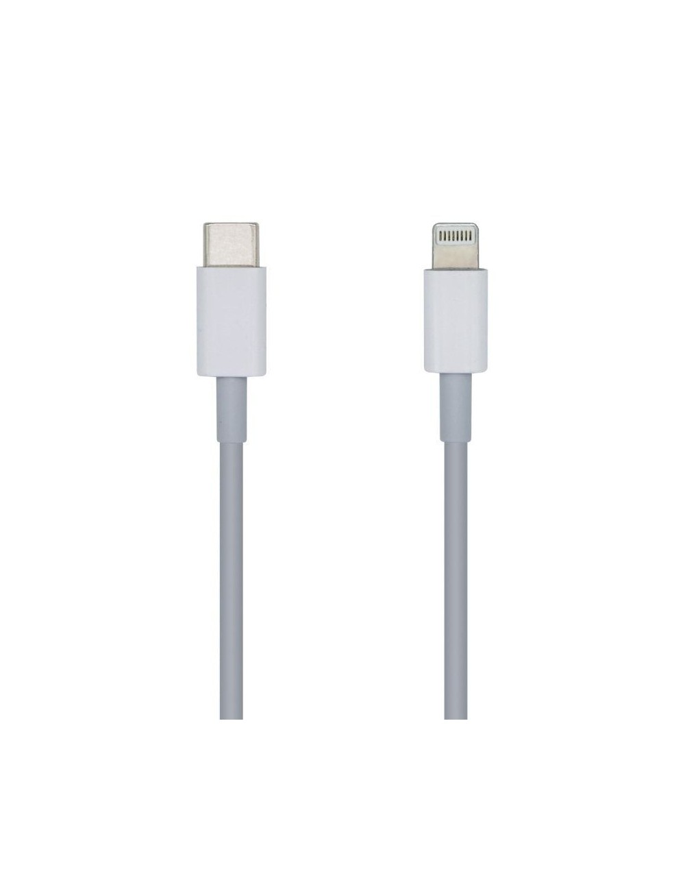Cable USB 2.0 Tipo-C Lightning Aisens A102-0442/ Lightning Macho - USB Tipo-C Macho/ 480Mbps/ 1m/ Blanco