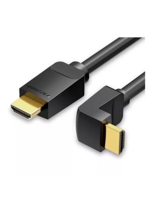 Cable HDMI 2.0 4K Acodado 90º Vention AARBG/ HDMI Macho - HDMI Macho/ 1.5m/ Negro