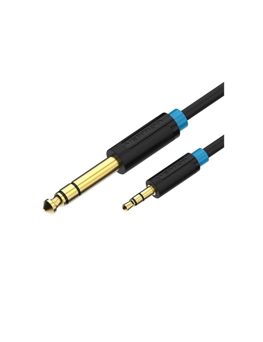Cable Estéreo Vention BABBI/ Jack 6.5 Macho - Jack 3.5 Macho/ 3m/ Negro