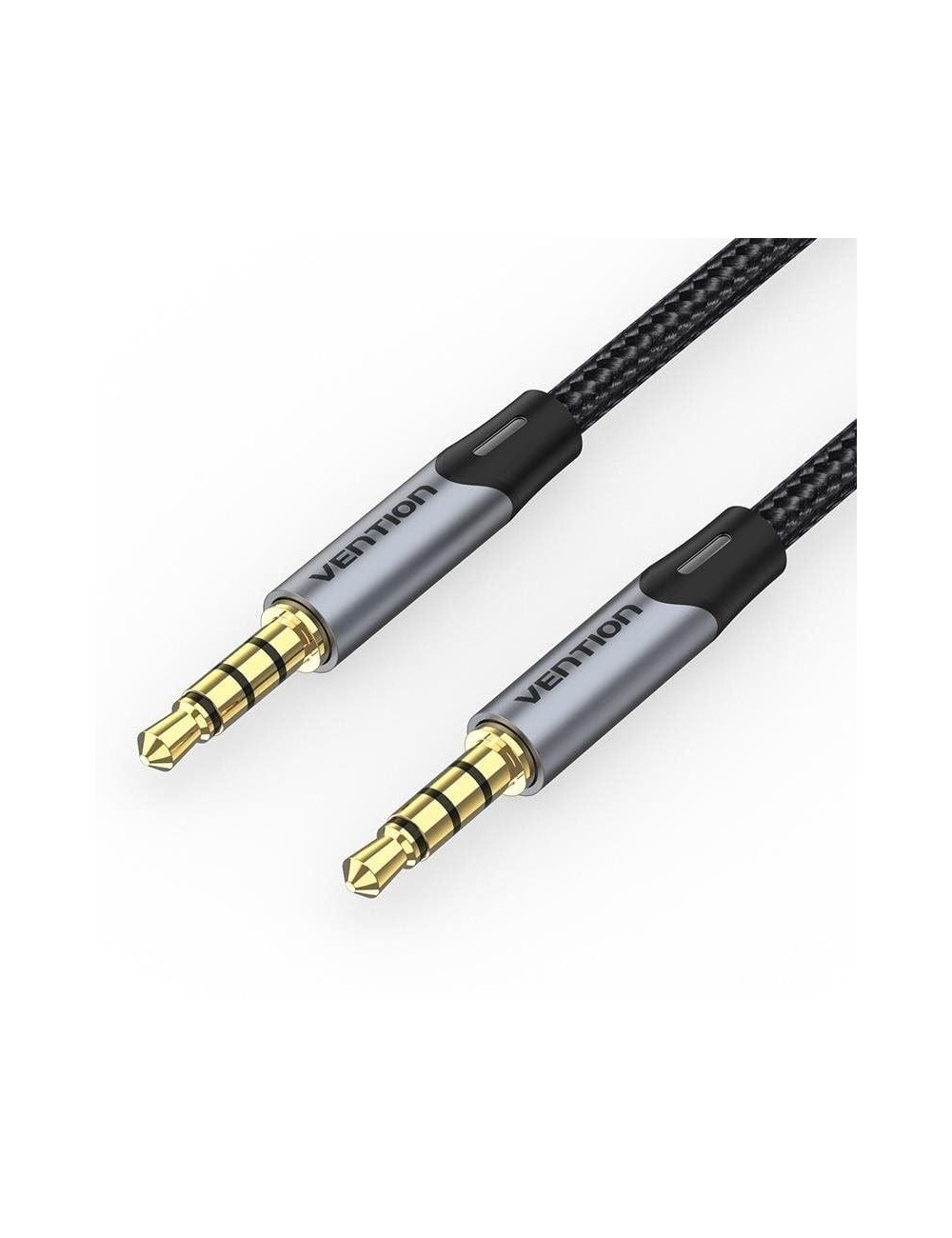Cable Estéreo Vention BAQHD/ Jack 3.5 Macho - Jack 3.5 Macho/ 50cm/ Gris