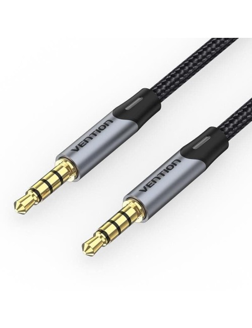 Cable Estéreo Vention BAQHF/ Jack 3.5 Macho - Jack 3.5 Macho/ 1m/ Gris