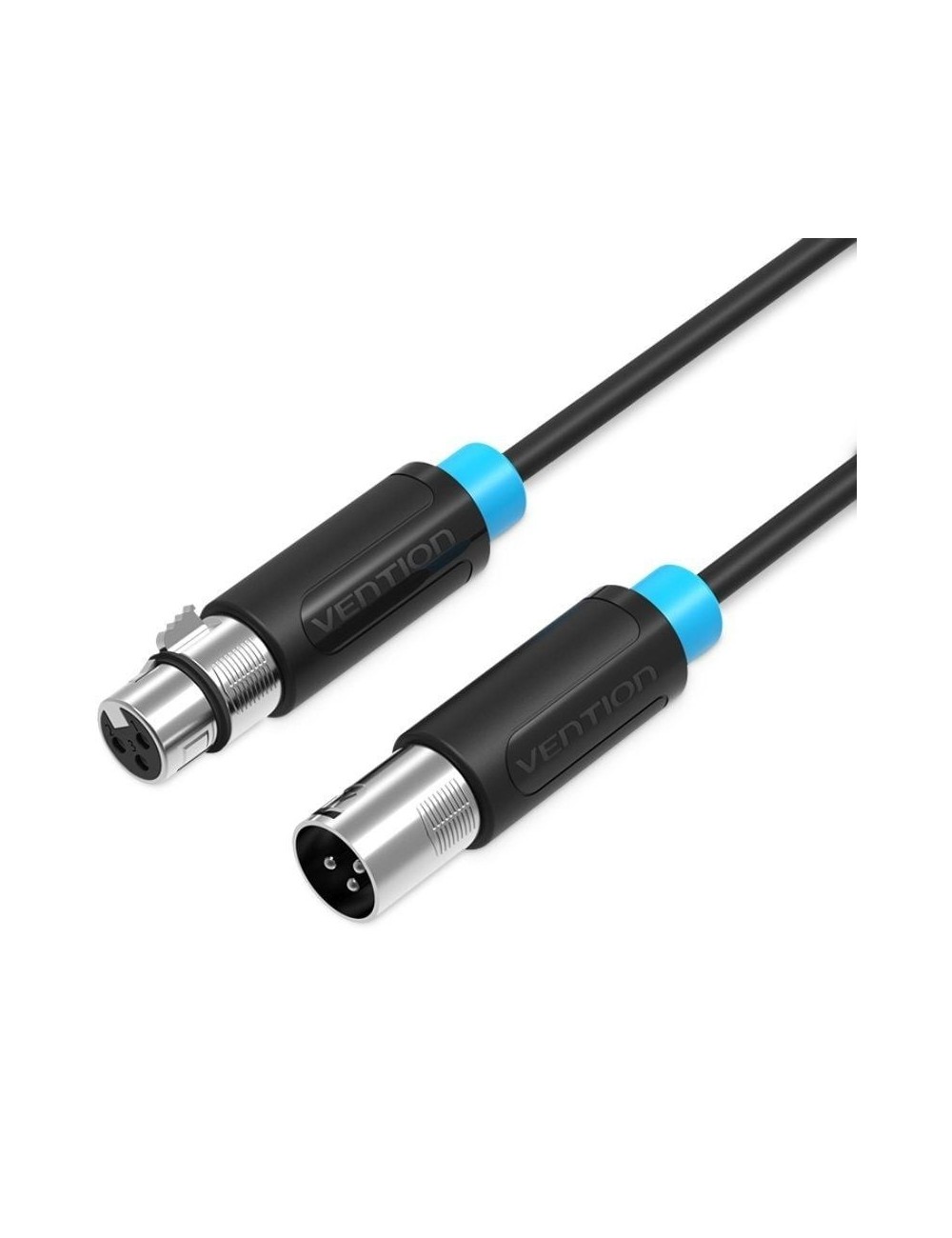 Cable Estéreo Vention BBFBL/ XLR Macho - XLR Hembra/ 10m/ Negro