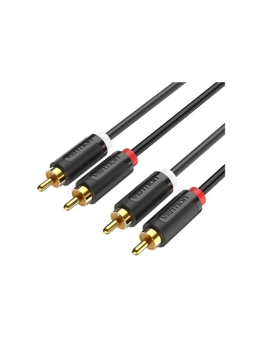 Cable Estéreo Vention BCMBD/ 2x RCA Macho - 2x RCA Macho/ 50cm/ Negro