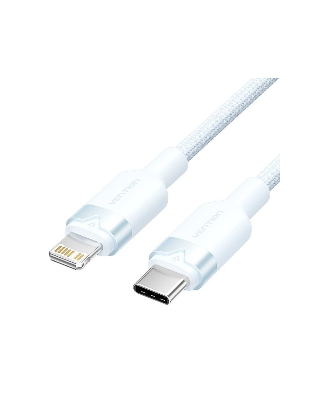 Cable USB Tipo-C Lightning Vention LALSF/ USB Tipo-C Macho - Lightning Macho/ 27W/ 480Mbps/ 1m/ Azul