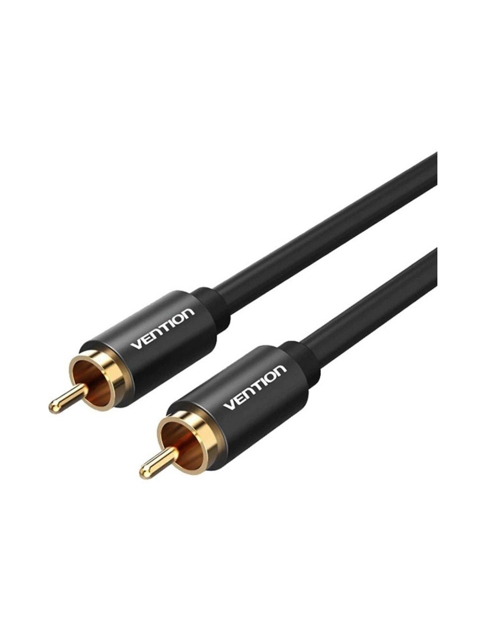Cable Estéreo Vention VAB-R09-B200/ RCA Macho - RCA Macho/ 2m/ Negro