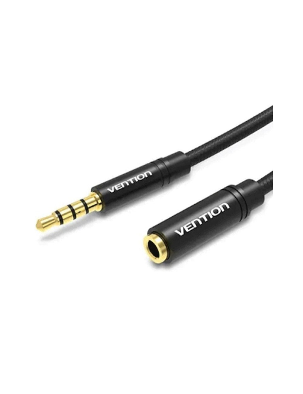 Cable Estéreo Vention BHBBG/ Jack 3.5 Macho - Jack 3.5 Hembra/ 1.5m/ Negro